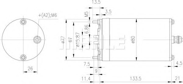 MAHLE ORIGINAL MM 233 Electric Motor